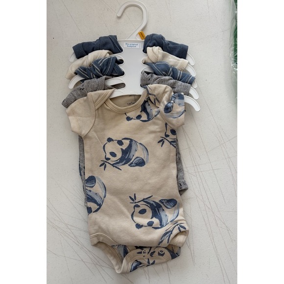 Carter's Other - Carter's Baby 5-Pack Adventure Bodysuits Panda Bear Newborn. NEW